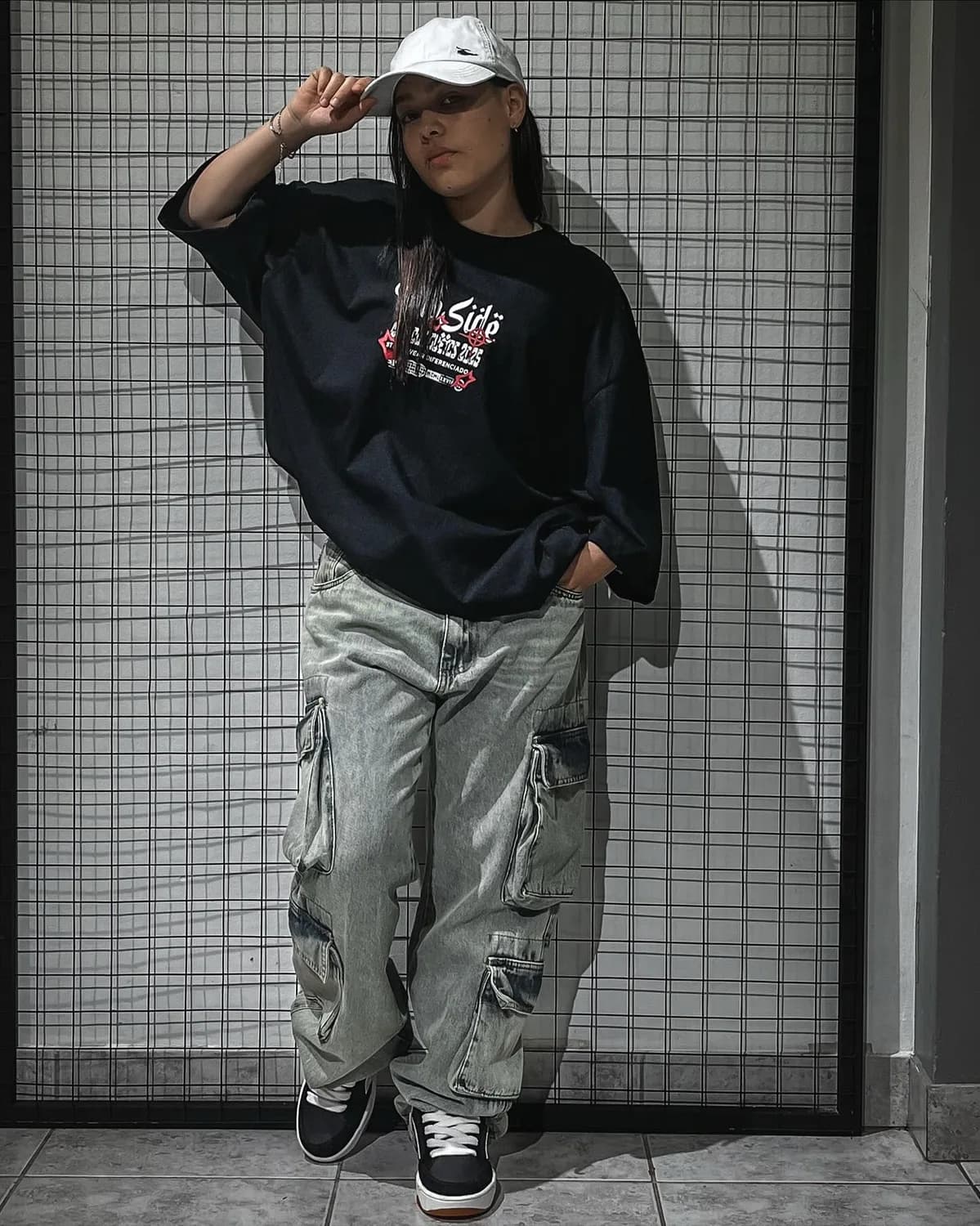 Calça cargo cinza