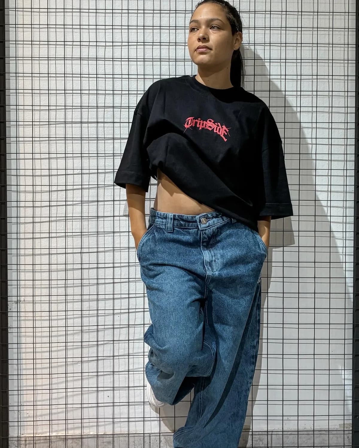 Camiseta Trip Side preta feminina